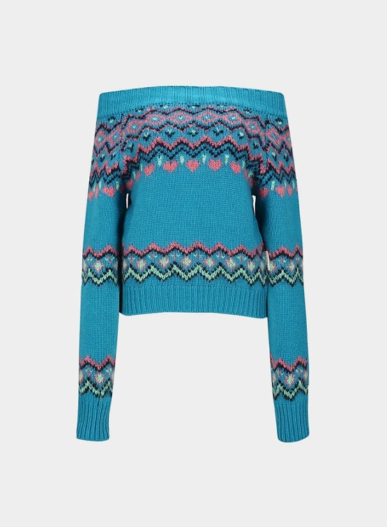 Женский джемпер Andersson Bell Tako Nordic Knit Top Blue