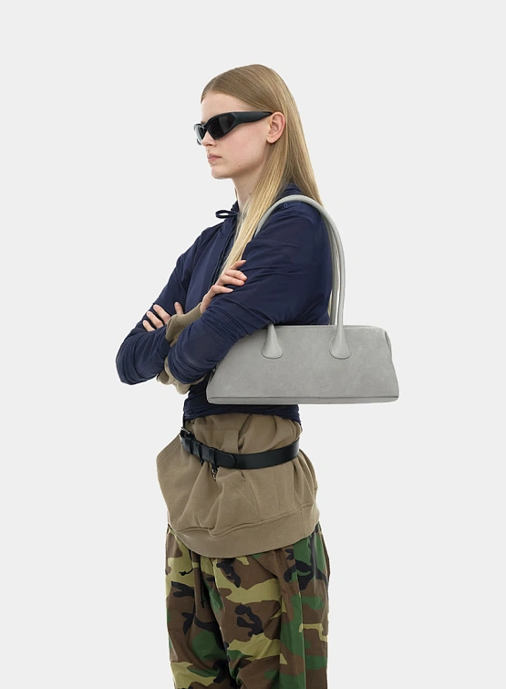 Сумка OSOI Boat Wide Suede Gray