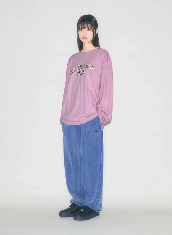 Лонгслив LMC Dyed Arch Fn Doodle Long Slv Pink