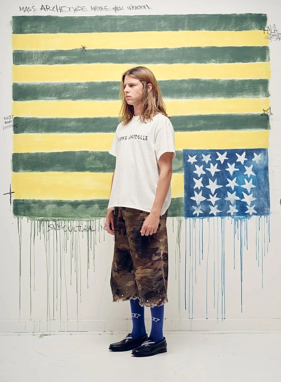 Футболка PIET Dopping Kontrolle Raw Edge Bone White