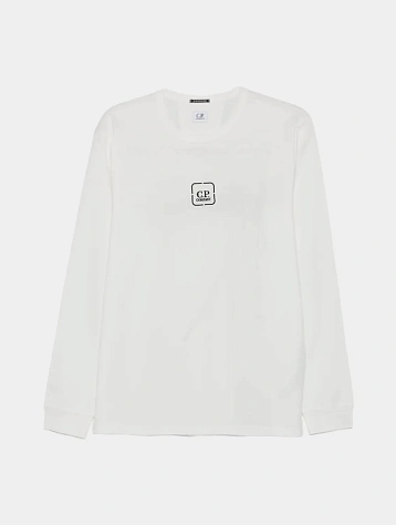 Лонгслив C.P. Company Metropolis Series Mercerized Gauze White