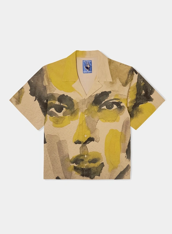 Рубашка KidSuper Watercolor Face Camp Shirt Multi