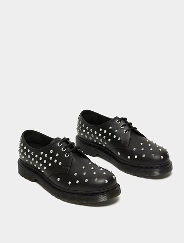 Женские полуботинки Dr. Martens 1461 Stud Wanama Leather Black