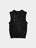 Женский жилет AMOMENTO Crochet Vest Black