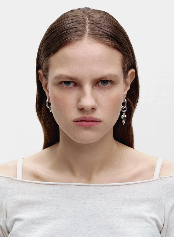 Серьги OMUT Winking Heart