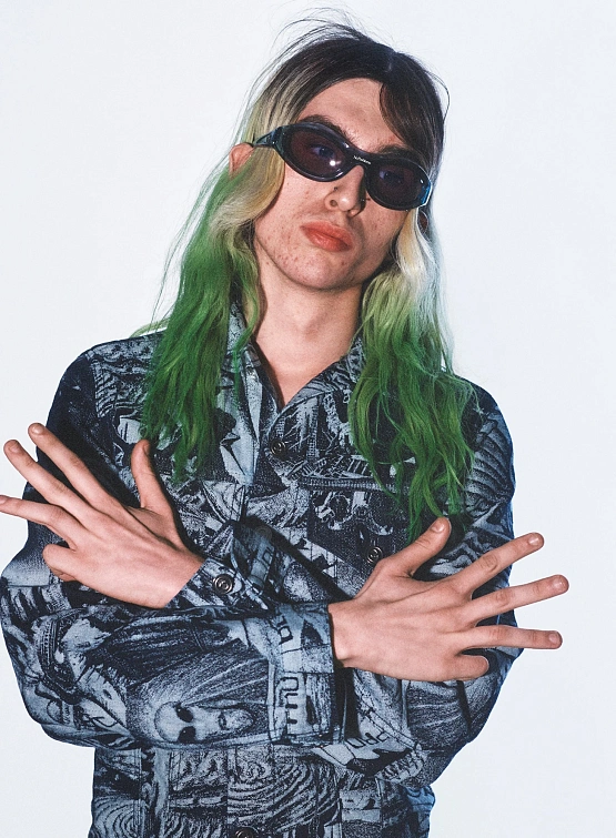 Очки NO PROBLEMO x LE SPECS Vortex Slate Blue/Smoke Tint