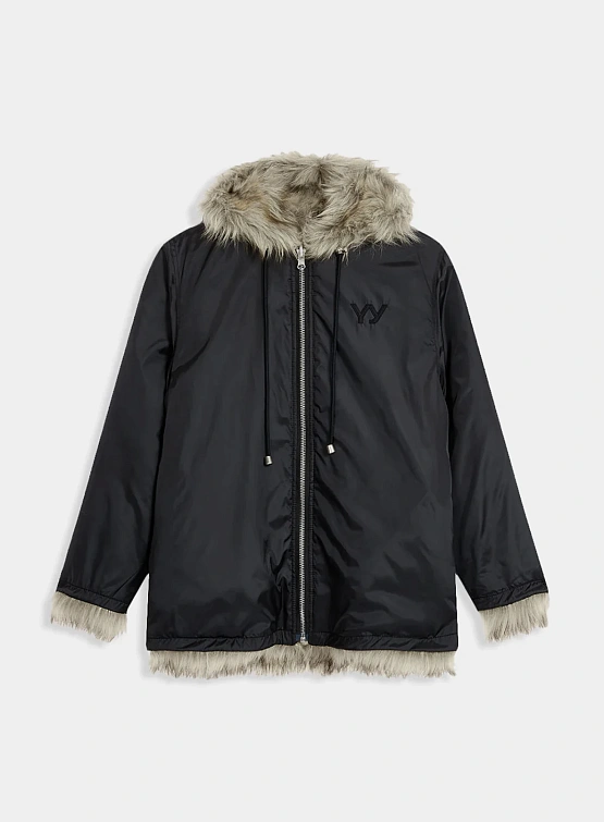 Женская шуба OPEN YY Reversible Faux Fur Beige