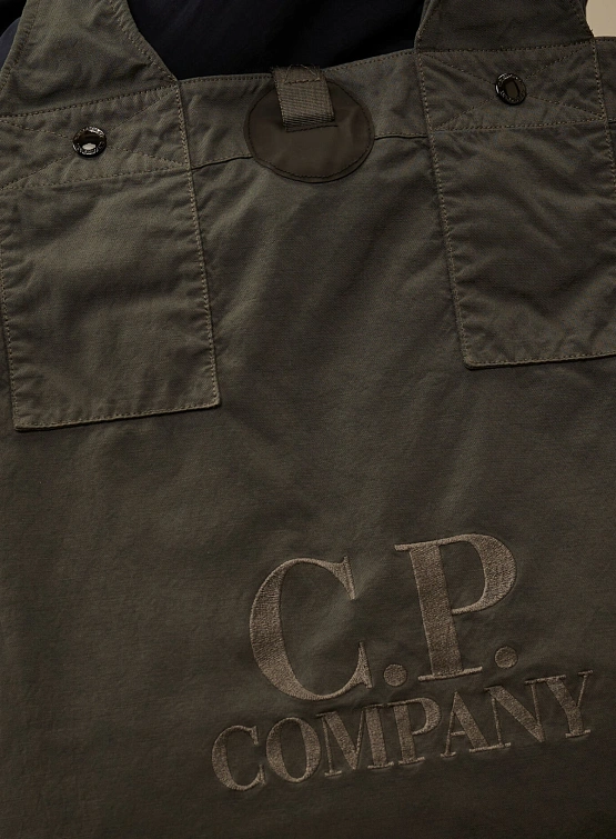 Тоут C.P. Company Twill Left Hand Logo Smoked Pearl