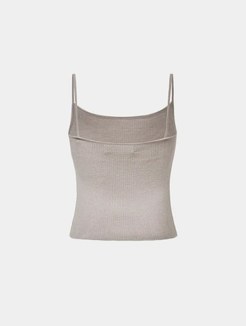 Женский топ AMOMENTO Knit Sleeveless Grey