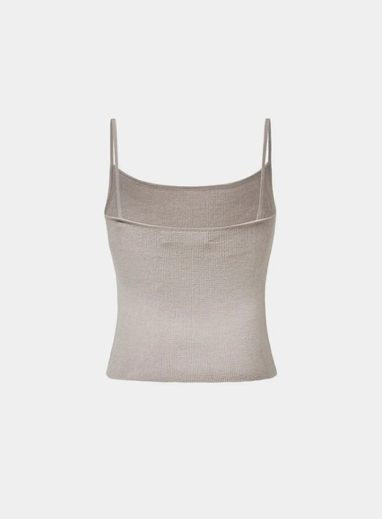 Женский топ AMOMENTO Knit Sleeveless Grey