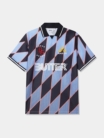 Футболка Butter Goods Football Jersey Blue/Black