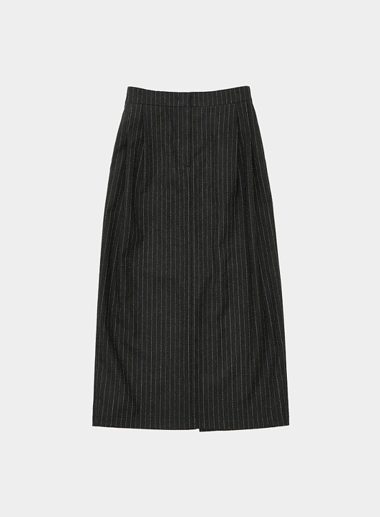 Женская юбка AMOMENTO Stripe Wool Garconne Skirt Stripe