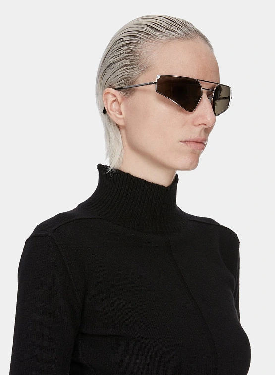 Очки RICK OWENS DRKSHDW Prong Silver/Black