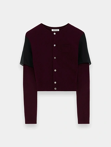 Женский кардиган UNDERCOVER Double Layer Bordeaux