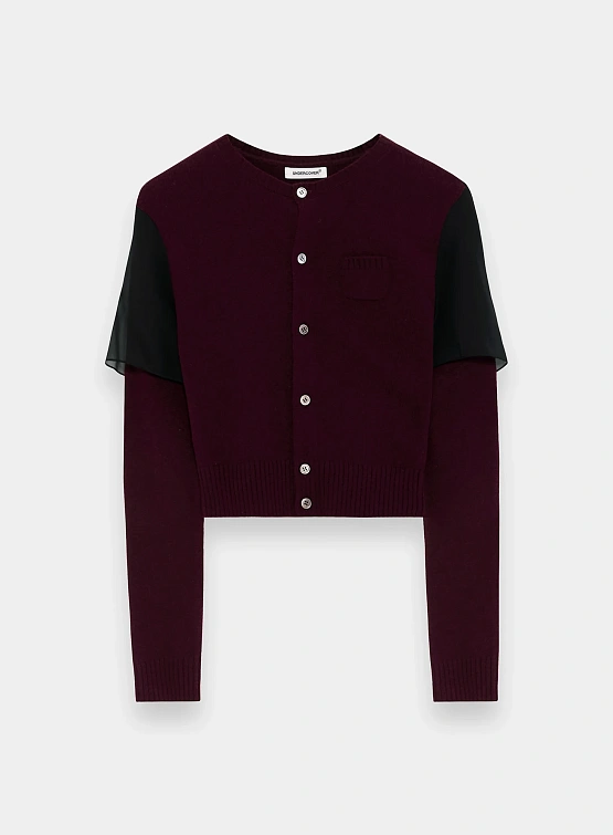 Женский кардиган UNDERCOVER Double Layer Bordeaux