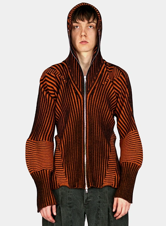 Кардиган LUEDER Healer Knit Zip Black Orange