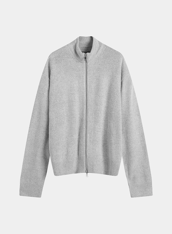 Кардиган MKI MIYUKI ZOKU Mohair Blend Knit Track Light Grey