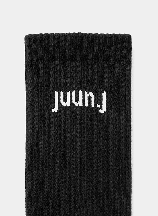 Носки Juun.J Logo Crew Socks Black