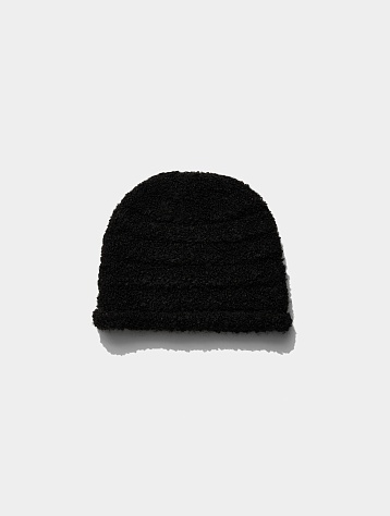 Шапка OPEN YY Boucle Rolled Beanie Black