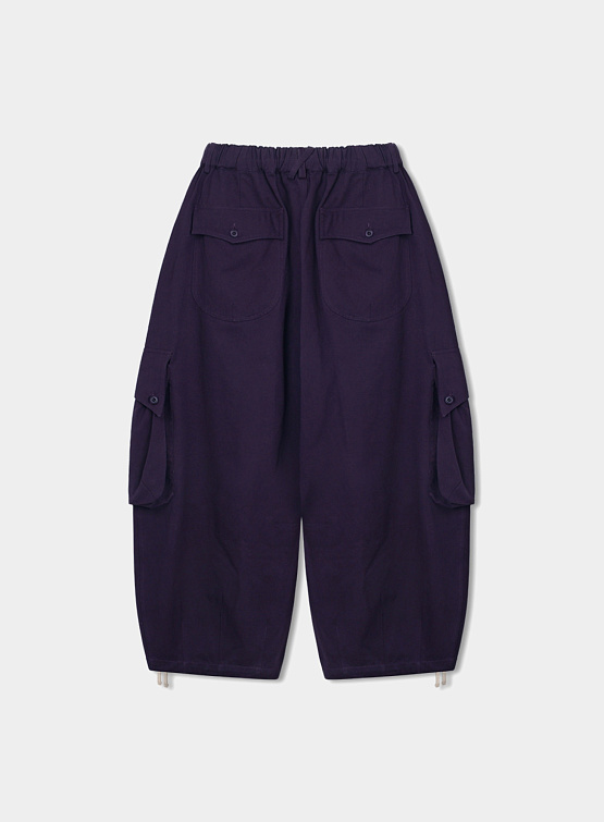 Брюки ANGLAN Curve Big Cargo Balloon Pants Purple