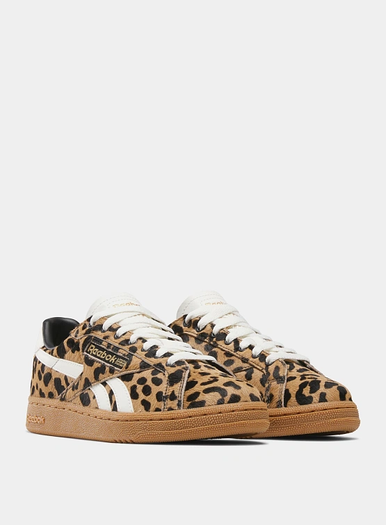 Женские кеды Reebok Club C Grounds UK Cheetah