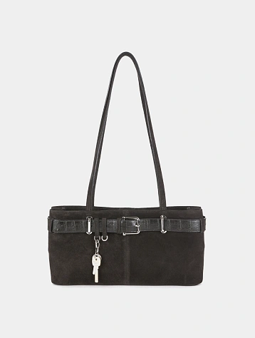 Сумка OSOI Shoulder Brocle Suede Mocha Combi