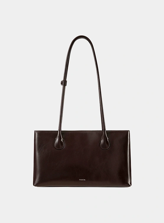 Женская сумка STAND OIL Square Low Marron