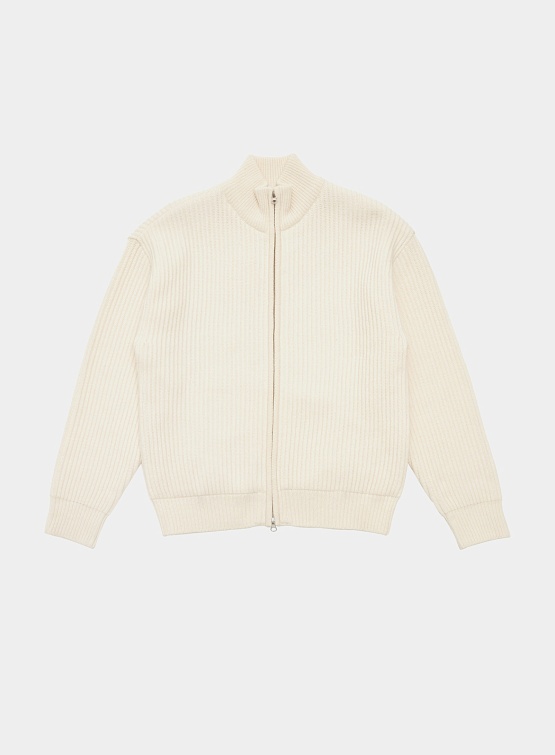 Кардиган AMOMENTO Full Needle Blouson Ecru