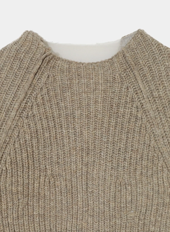 Женский свитер UNDERCOVER V-neck Ribbed Gray Beige