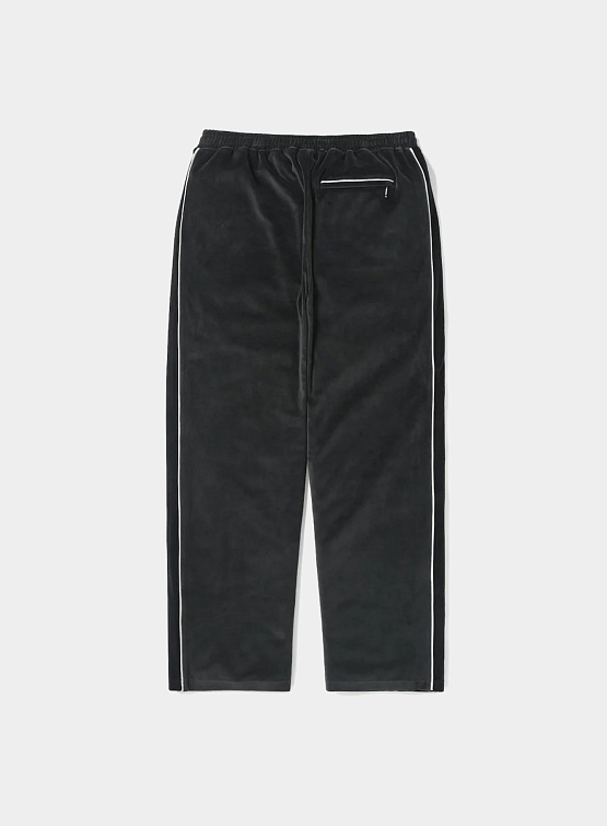 Брюки thisisneverthat Velour Track Pant Black