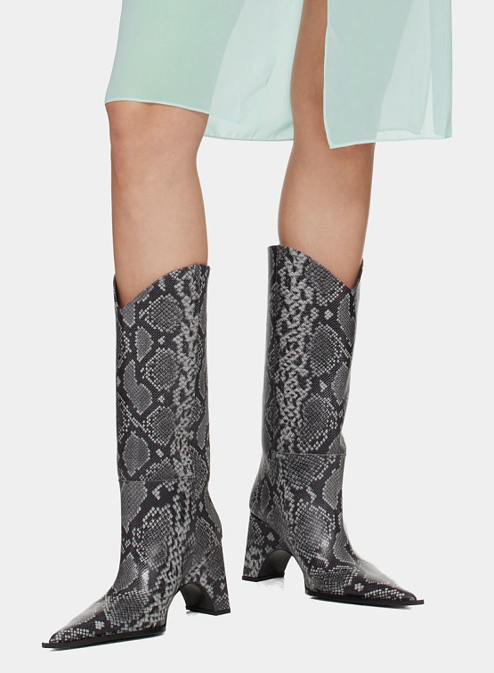 Женские сапоги Coperni Cowboy Bridge Grey/Black