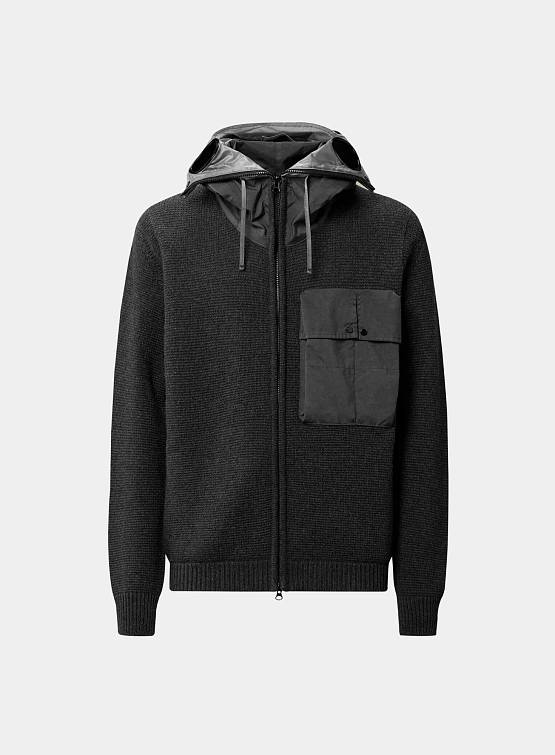 Кардиган C.P. Company Lambswool Mixed Explorer Dark Shadow