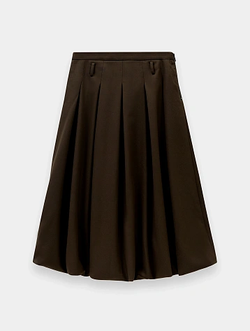 Женская юбка EPINGLER Bubble Pleats Check Brown