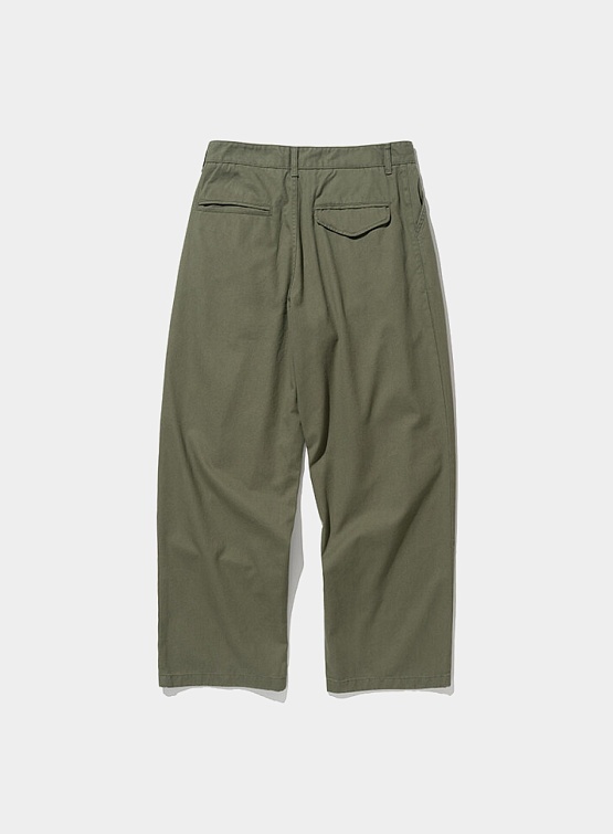 Брюки Uniform Bridge One Tuck Chino Pants Khaki