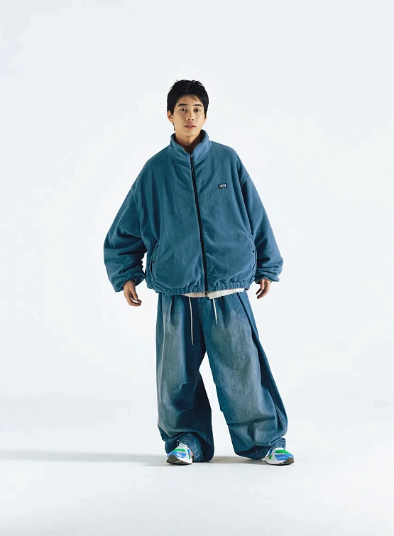 Двусторонняя флисовая куртка ANGLAN Reversible Hiker Blue/Orange