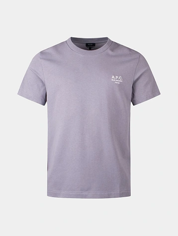 Футболка A.P.C. Standard Rue Madame Gots Lilac/White