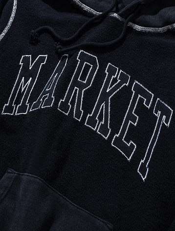 Худи MARKET Reverse Arc Hoodie Washed Black