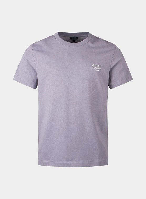 Футболка A.P.C. Standard Rue Madame Gots Lilac/White