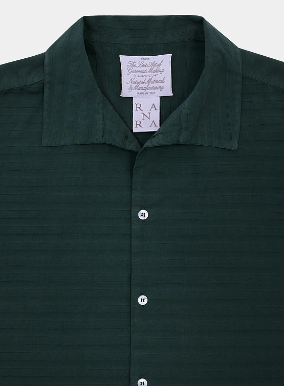 Рубашка RANRA Sun Stripy Cotton S/S Kombu Green