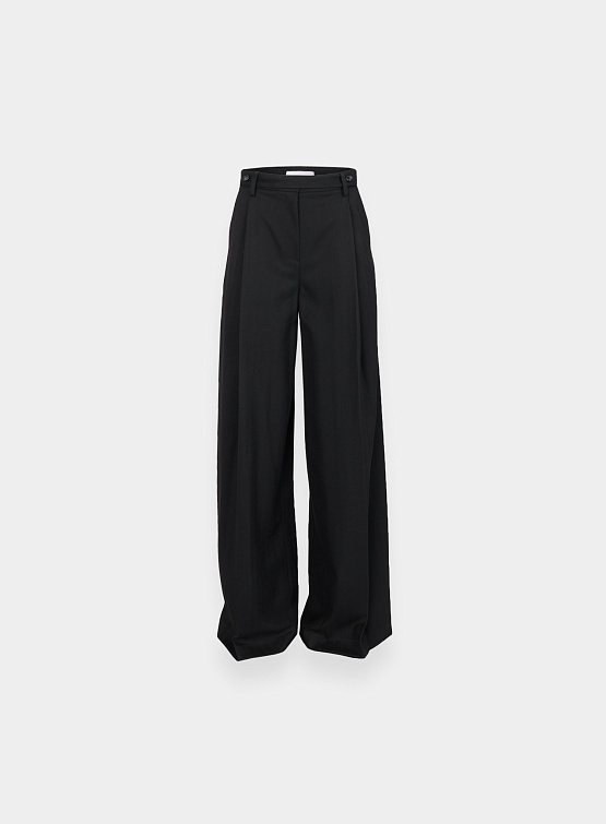 Женские брюки System Studios Button Strap Pintuck Wide Pants