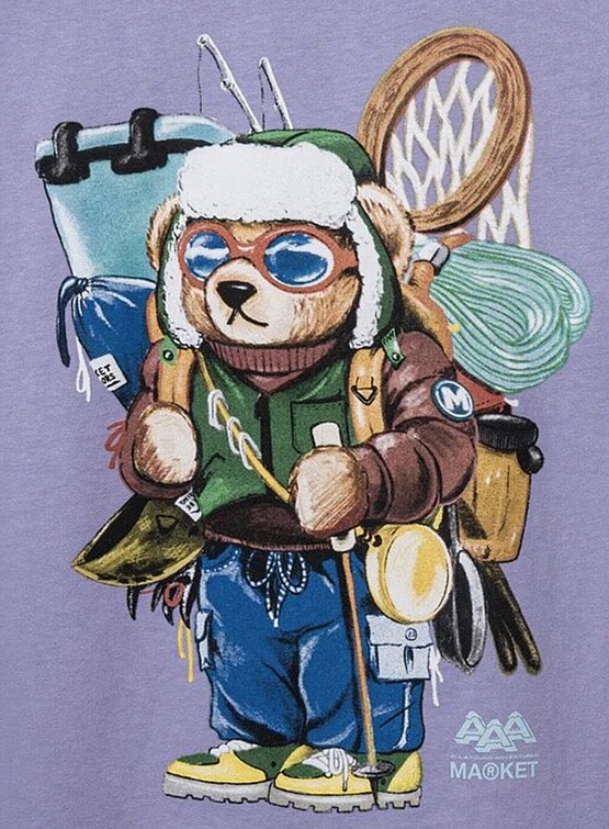 Футболка MARKET Ultralight Bear Orchid