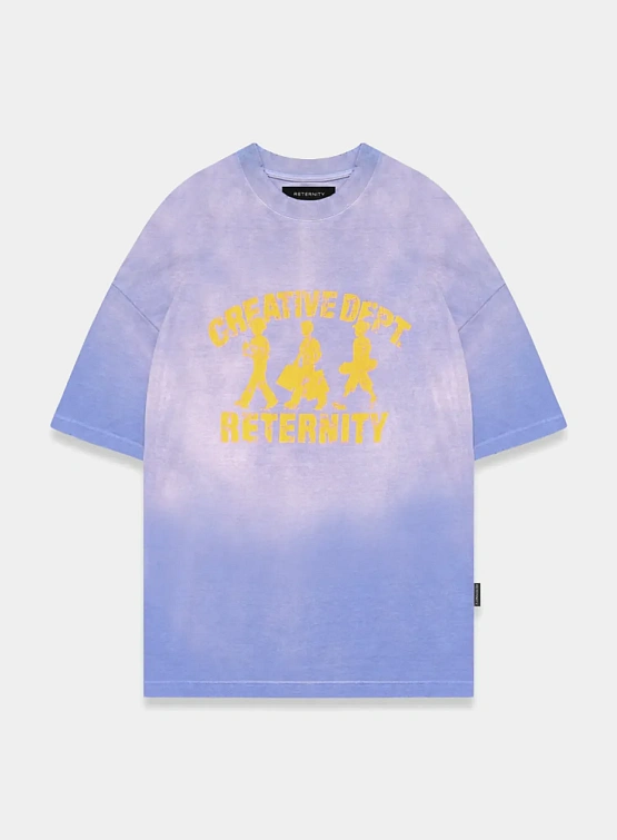 Футболка RETERNITY Creative Dept Logo Washed Purple
