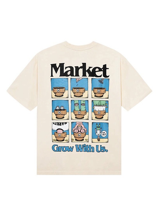 Футболка MARKET Grow With Us Ecru