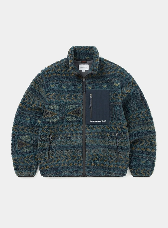 Флисовая куртка thisisneverthat SP Sherpa Fleece Navy