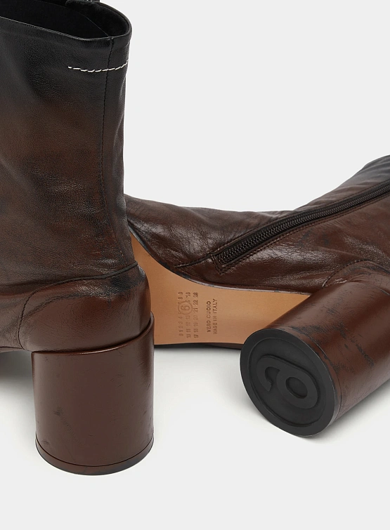 Женские ботильоны MM6 Maison Margiela Block-Heel Sable