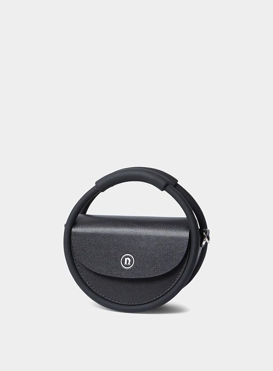 Сумка nana-nana Hoop Mini Recycled Leather Bag Black Сумки nana