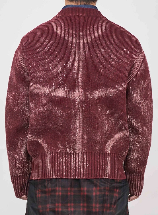 Кардиган JUNTAE KIM Painted Corset Knit Cardigan