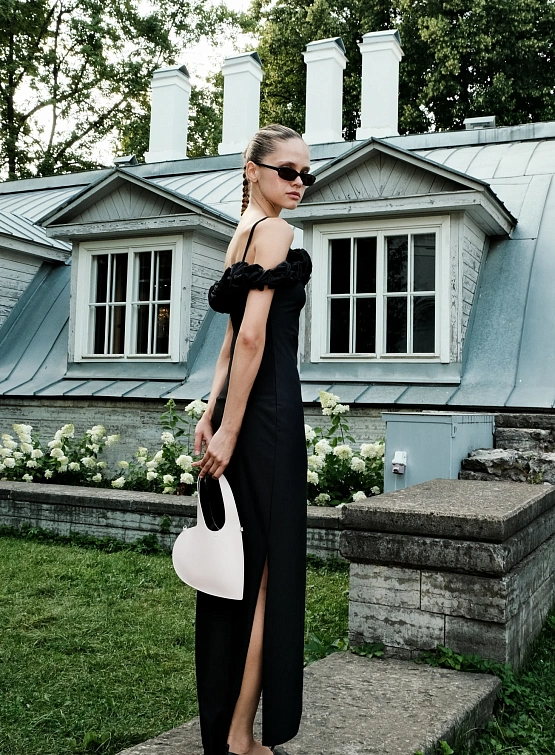 Женская Сумка Coperni Crossbody Baby Heart Tote Pink