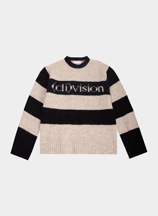 Свитер (di)vision Striped Logo Knit Black/White Stripe