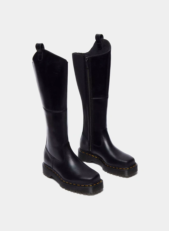 Женские сапоги Dr. Martens Amaayah Knee High Leather Black